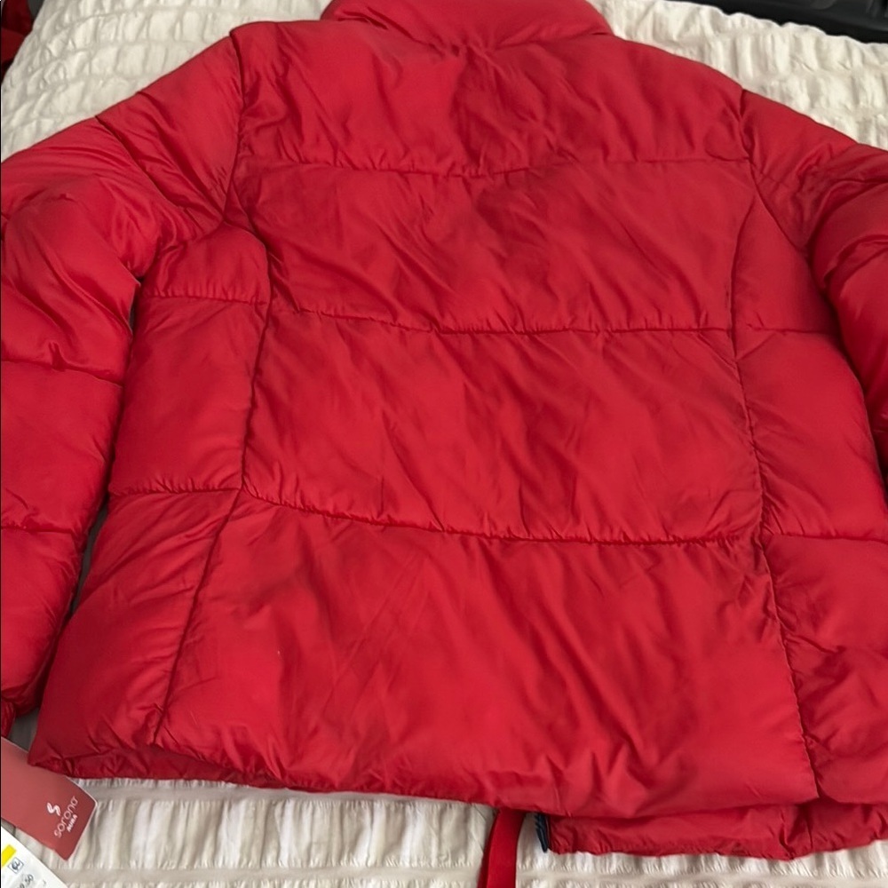 Tommy Hilfiger Vibrant Red Quilted Jacket - Medium NWT - Picture 9 of 10